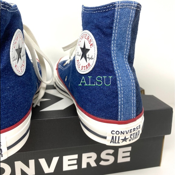 Converse Ctas High Top Canvas Jeans Dark Navy W - Picture 10 of 12